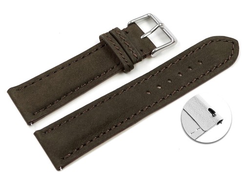 Bracelet montre marron foncé